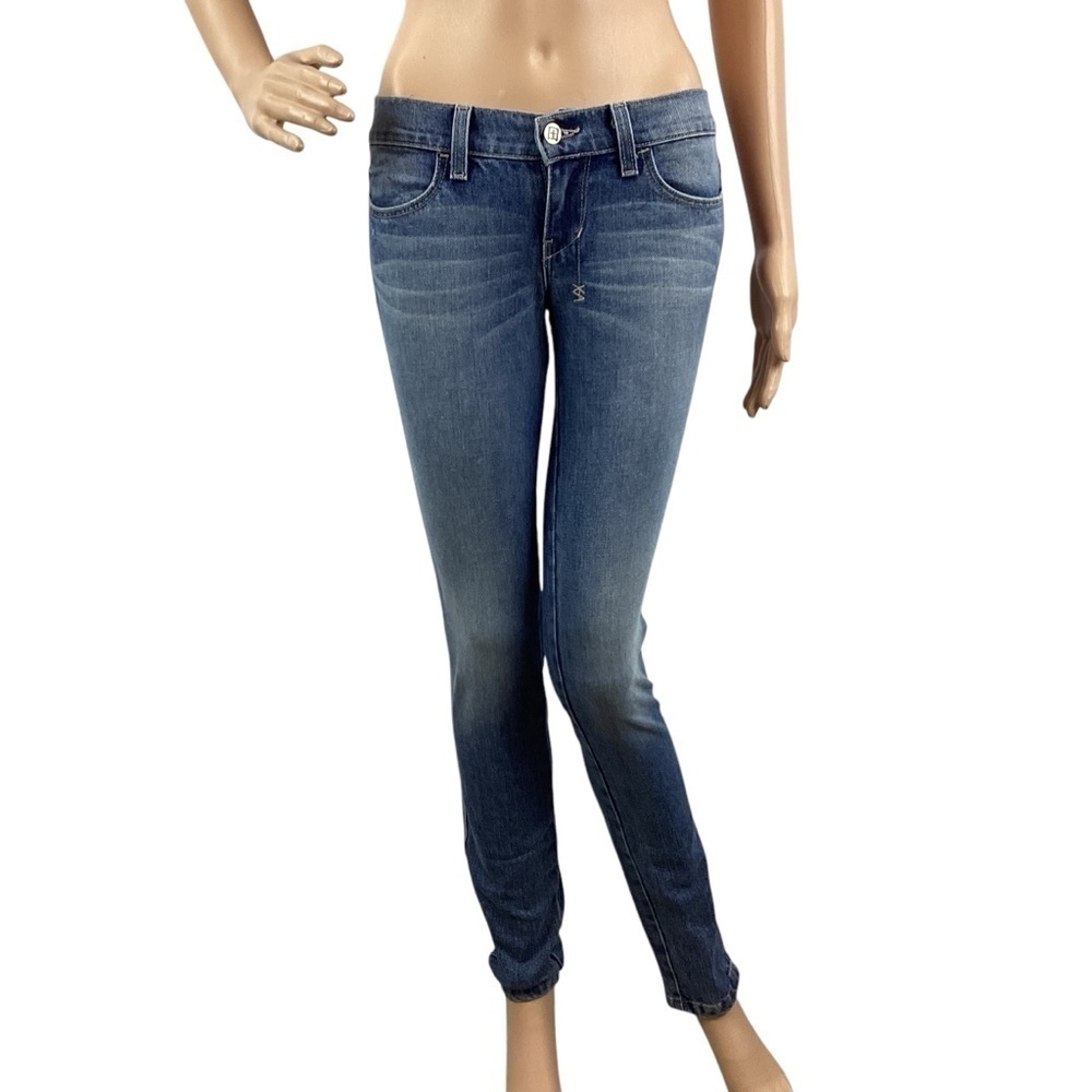 Ksubi Supper Skinny Zip Jeans Vintage Indigo Mid-Rise Blue Size 26
